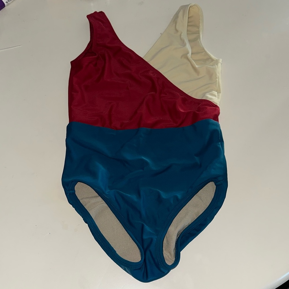 5 Dancewear Youth L Colorblock Trio Leotard